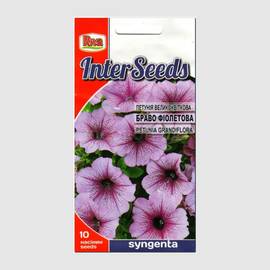 Семена петунии крупноцветковой фиолетовой «Браво», ТМ Syngenta - 10 семян