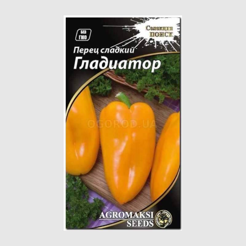 Кликните для увеличения изображения Семена перца сладкого «Гладиатор», ТМ «ПОИСК» - 0,2 грамма