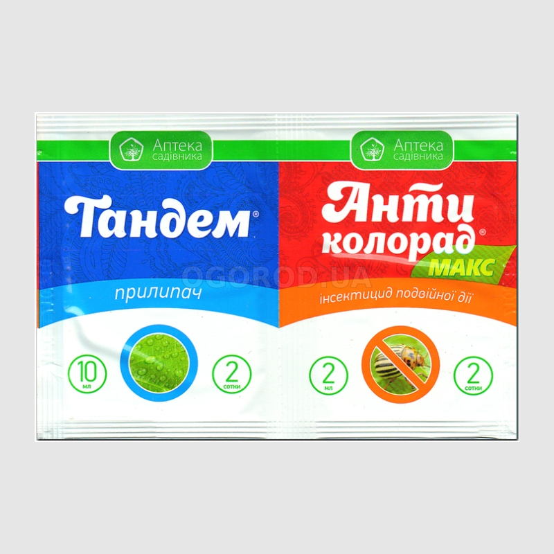 Кликните для увеличения изображения «Антиколорад Макс + Тандем» - инсектицид, ТМ «УКРАВІТ» - 2 мл + 10 мл