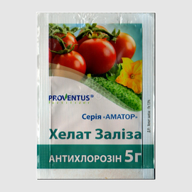 Хелат железа (антихлорозин), ТМ РROVENTUS Fertilizer - 5 грамм